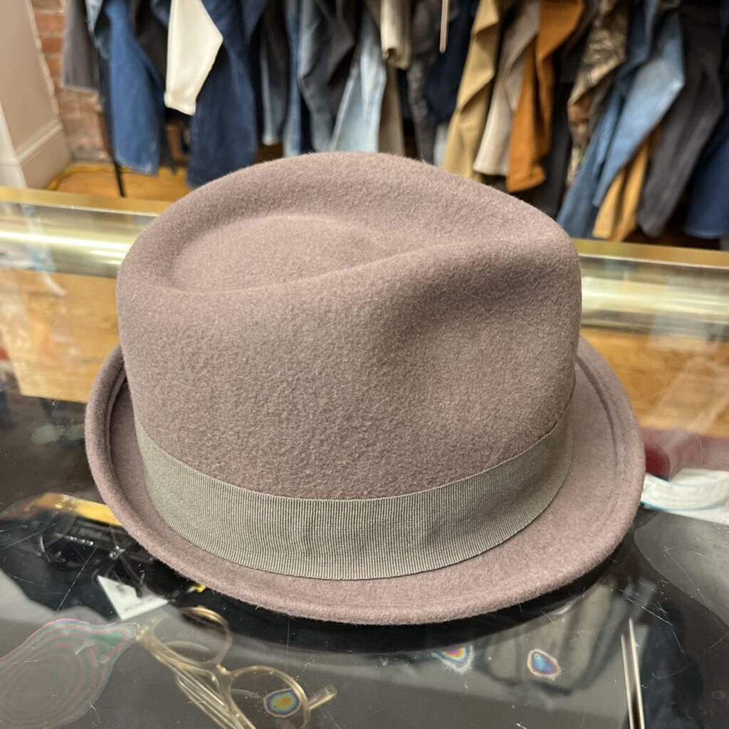 Retro7 Grey Fedora Hat Size M/L