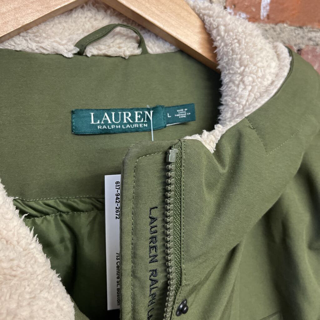 Lauren RL Down Puffer Green Size L