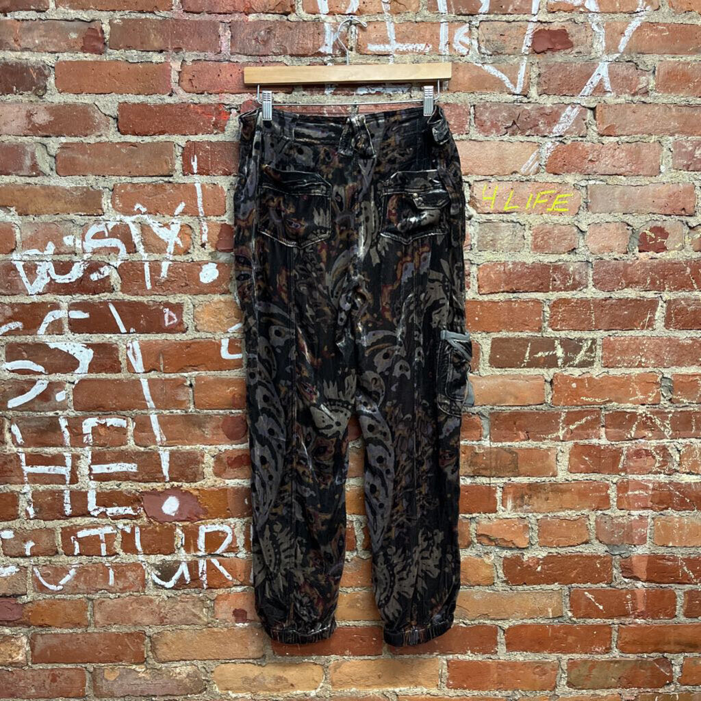 Marrakech Camo Print Cargo Pants Size 29