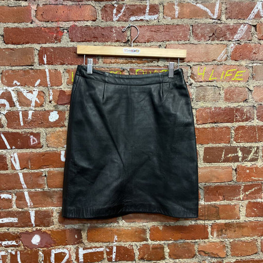 Vintage DKNY Leather Mini Skirt Size 26