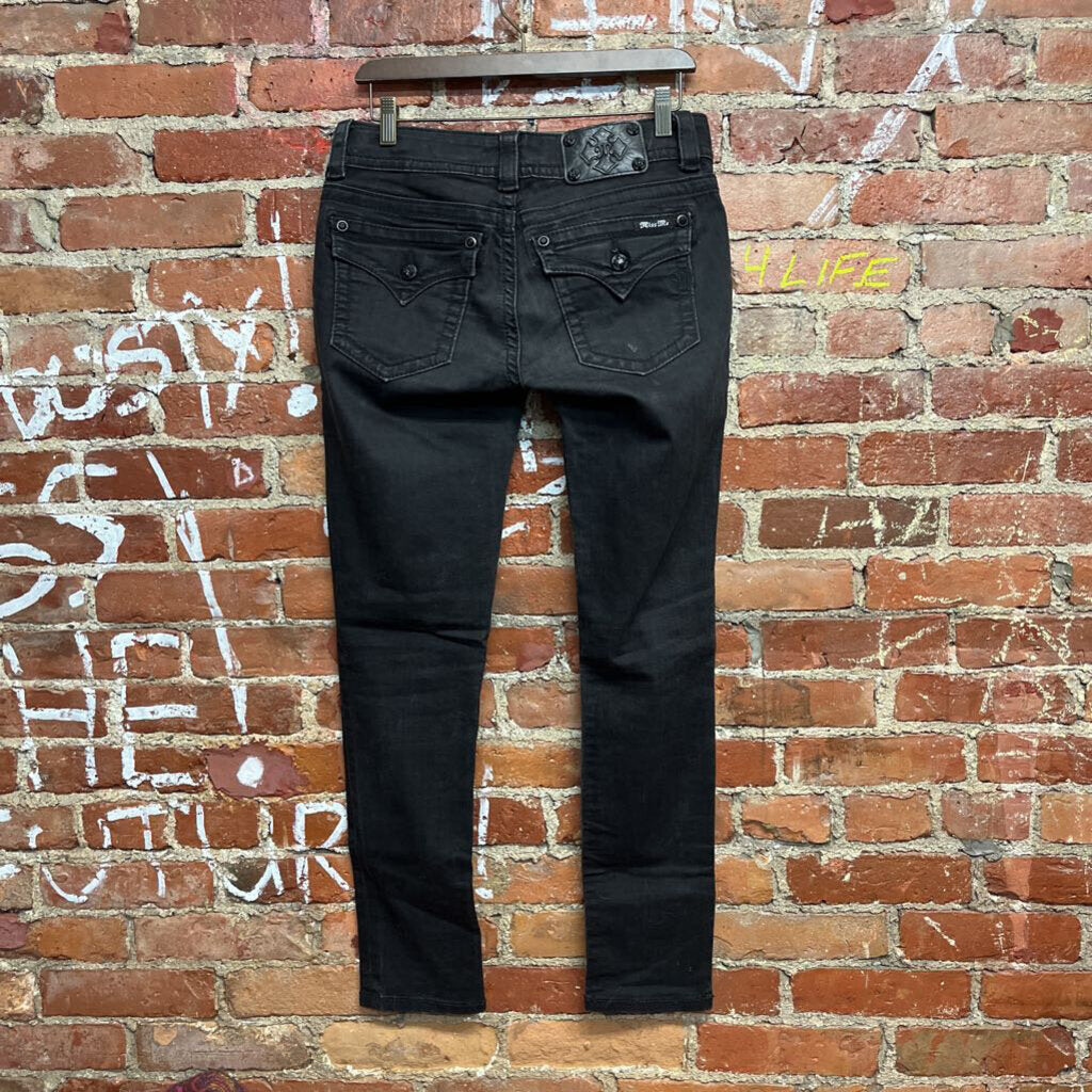 Miss Me Vintage Y2K Skinny Jeans Black Size 28