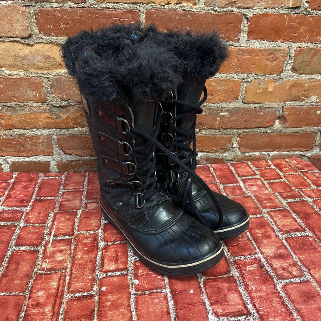 Sorel Fuzzy Interior Winter Boots Black Size 8L