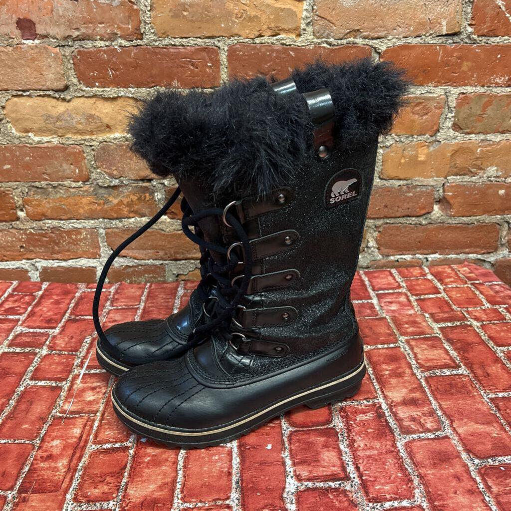 Sorel Fuzzy Interior Winter Boots Black Size 8L