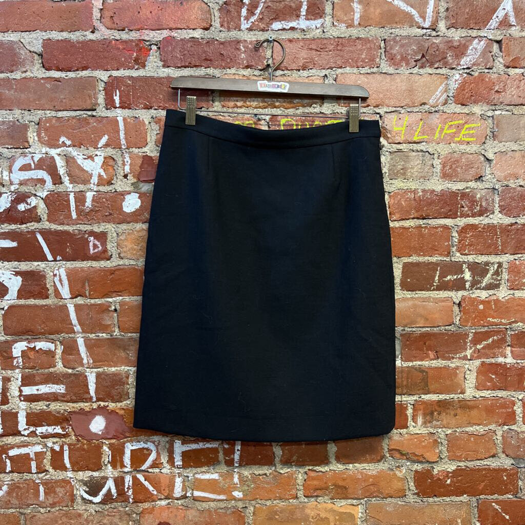 Tory Burch Black Pencil Midi Skirt Size 10