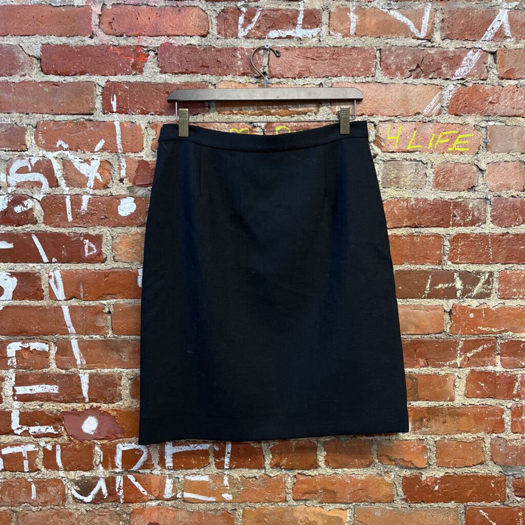 Tory Burch Black Pencil Midi Skirt Size 10