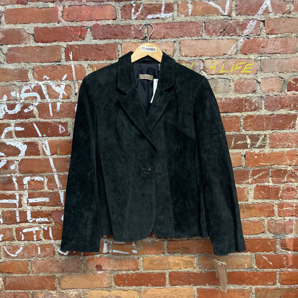 I.E. Suede Blazer Black Size Large