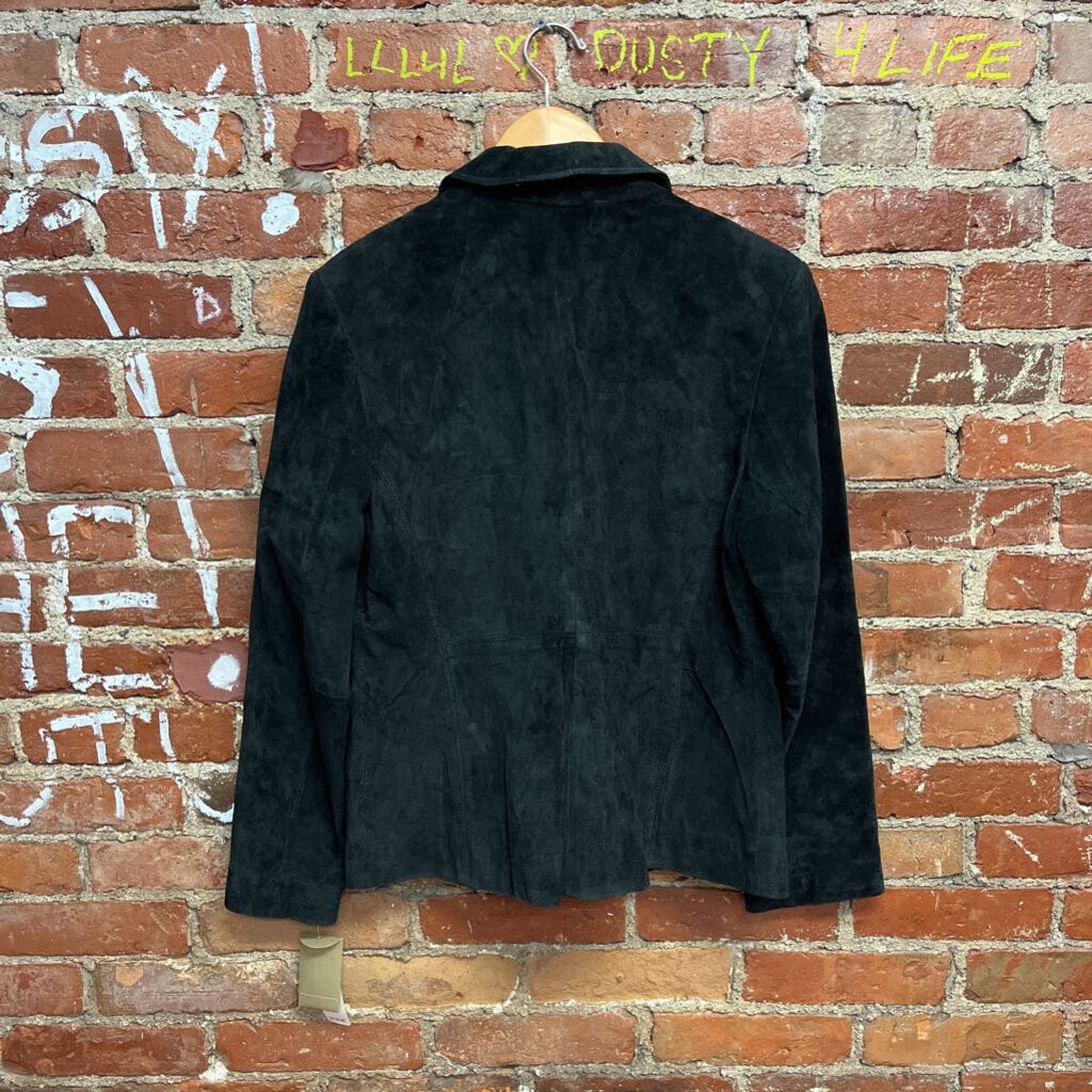 I.E. Suede Blazer Black Size Large