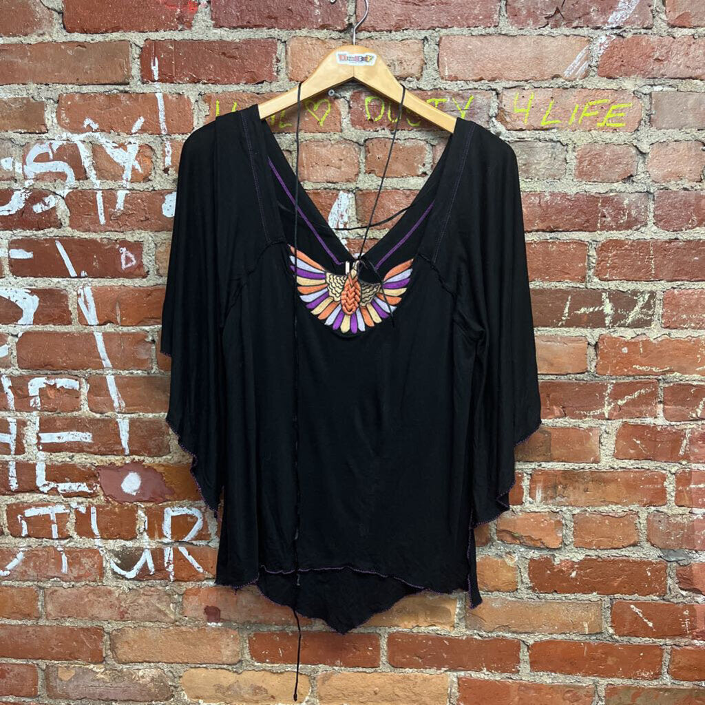 NWT Free People Top Black Size M