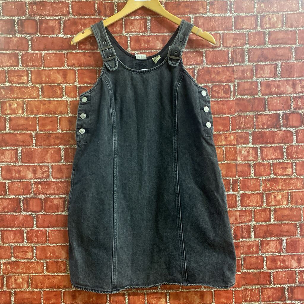 Levis Ash Denim Overall Dress Black Size S