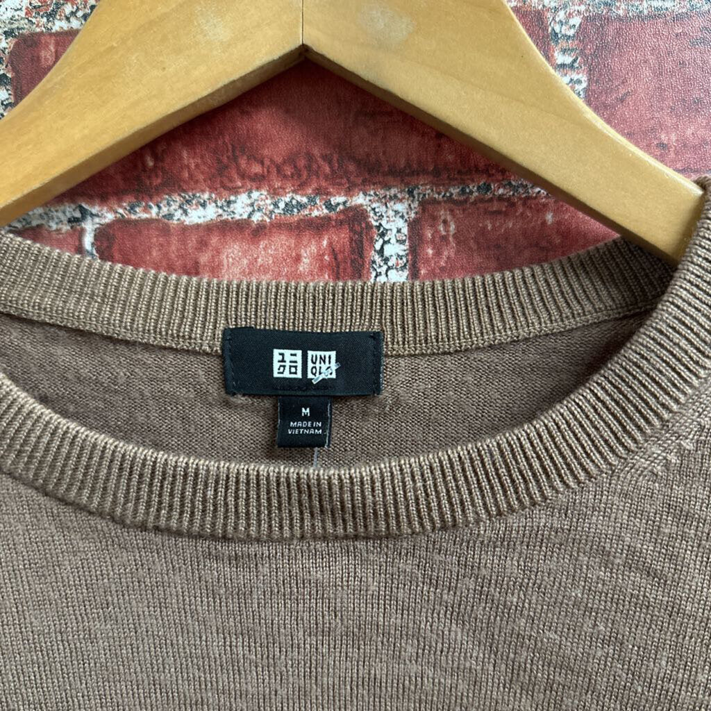 Uniqlo Thin Crewneck Knit Sweater Brown Size M