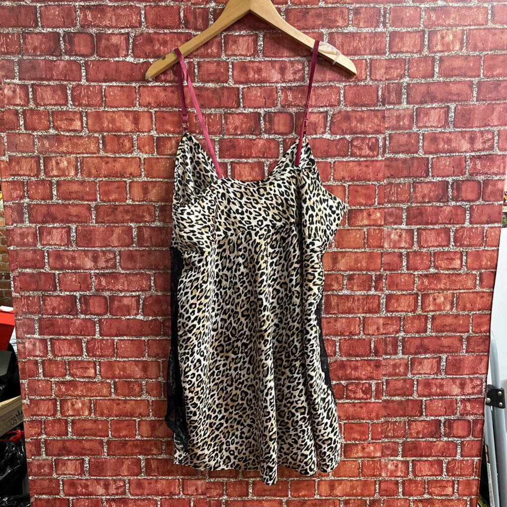 Cacique Leopard Print Mini Dress Slip Size 2XL