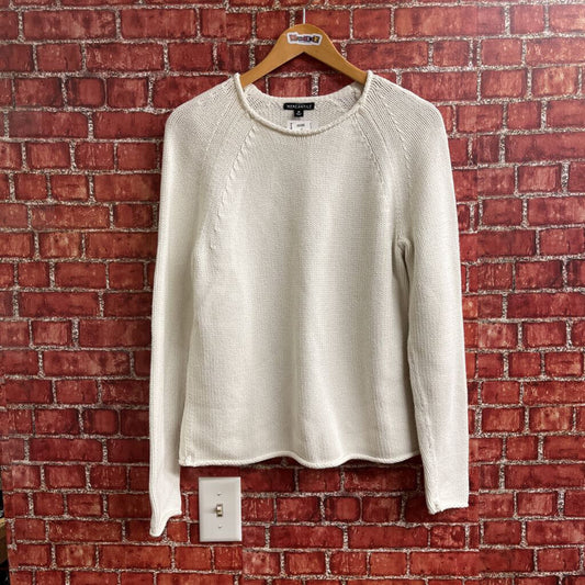 J Crew Knit Sweater White Size M