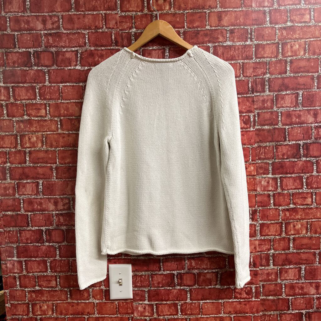 J Crew Knit Sweater White Size M