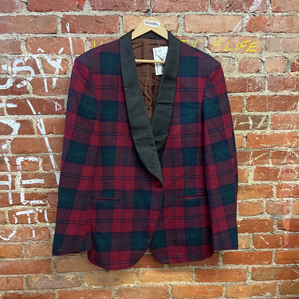 Gieves Savile Row Plaid Blazer Size 46R