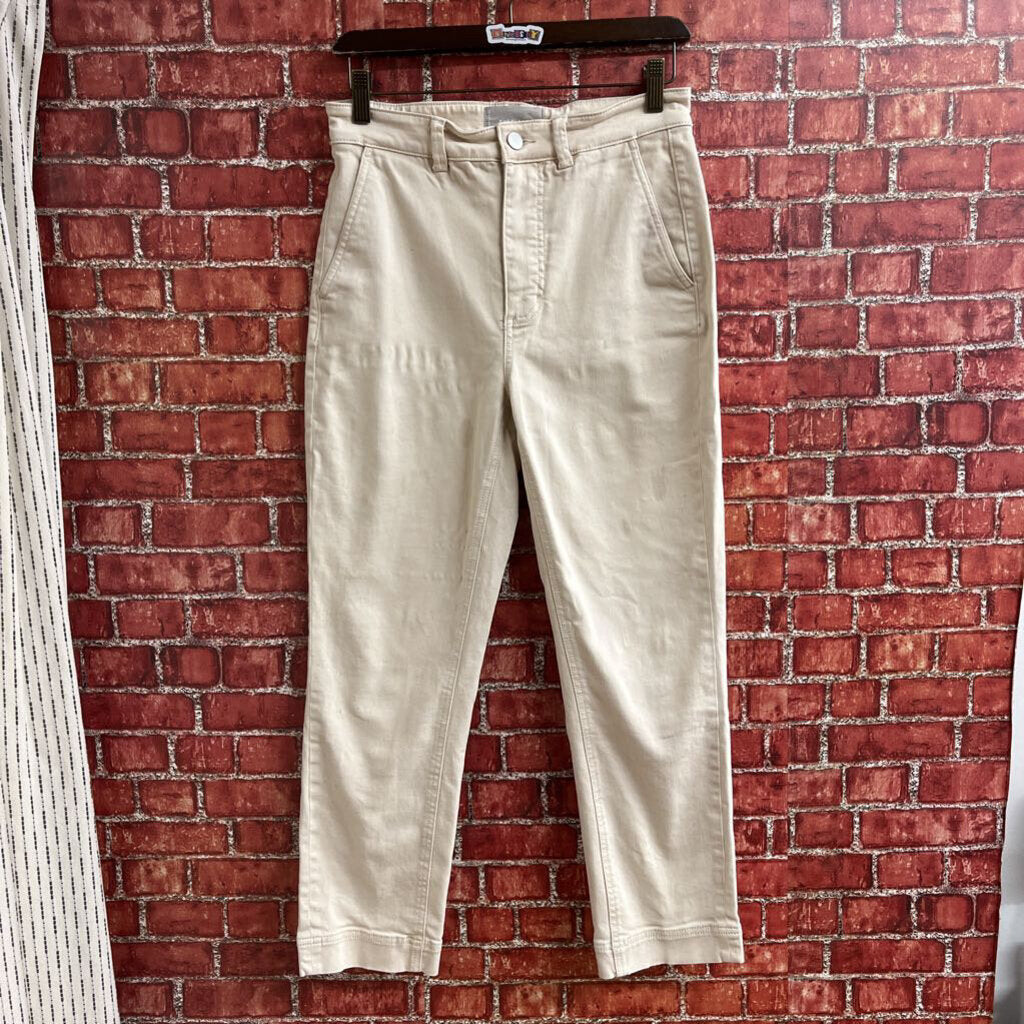 Everlane Cropped Taper Jeans Beige Size 4