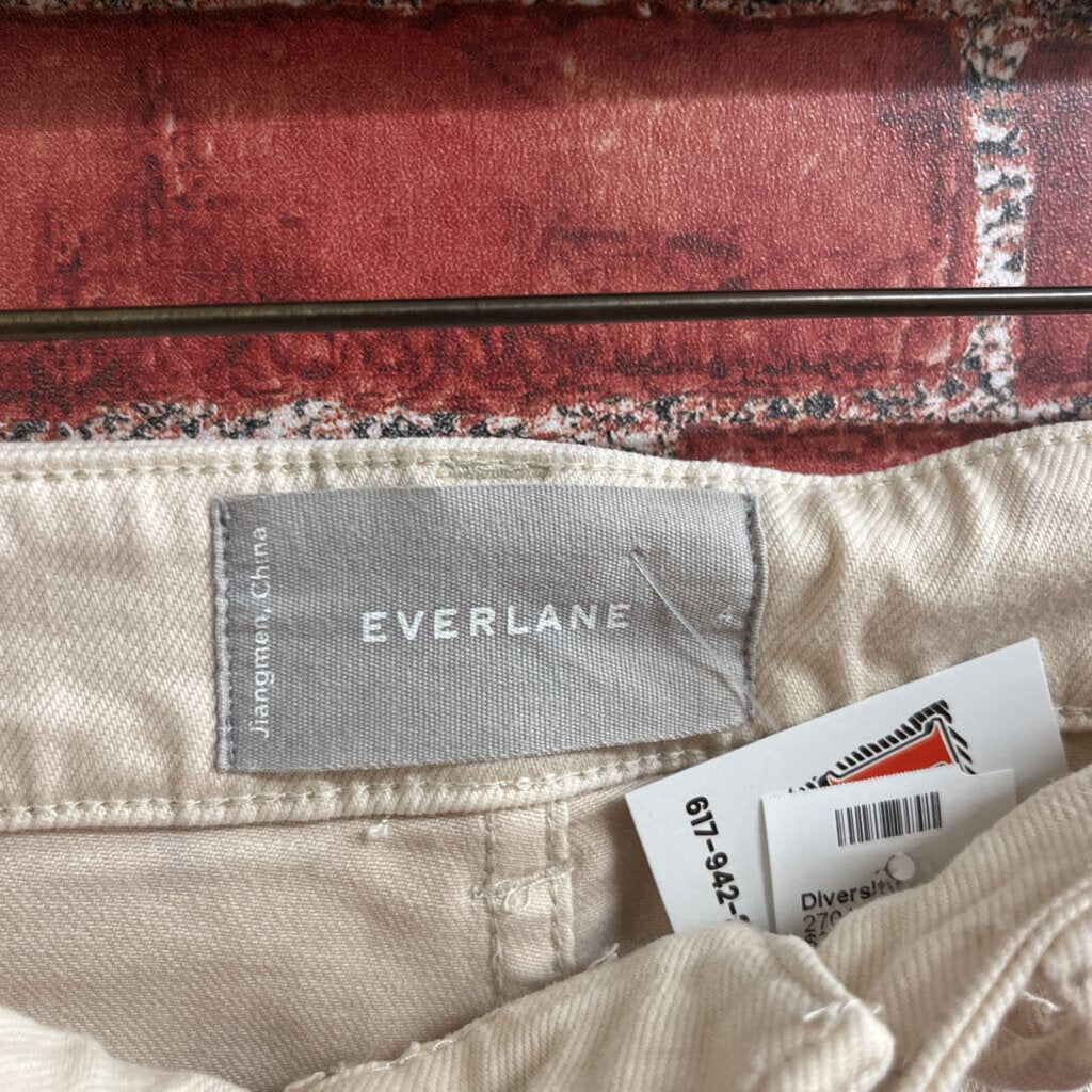 Everlane Cropped Taper Jeans Beige Size 4