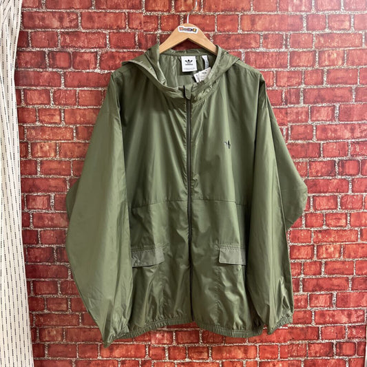 Adidas Olive Green Windbreaker Size 2XL