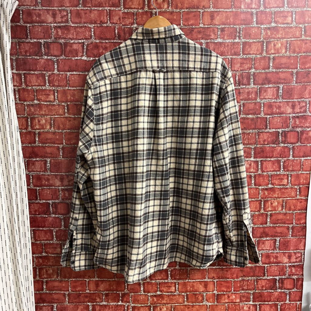 Jachs Brown Plaid Flannel Shirt Size 2XL