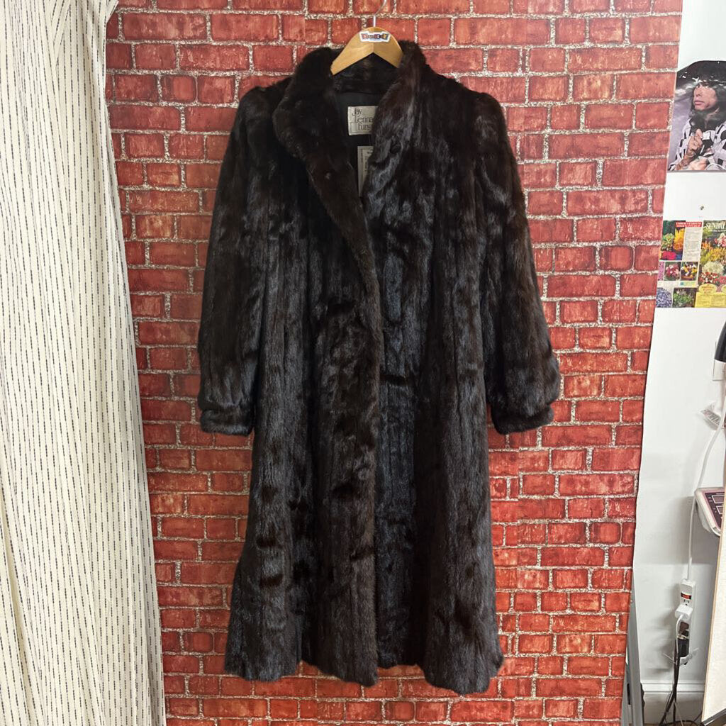 Full Length Vintage Mink Fur Coat Size Large