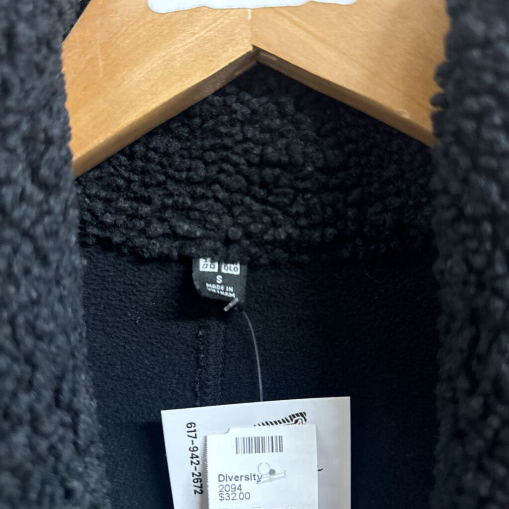 Uniqlo Fleece Cardigan Black Size S