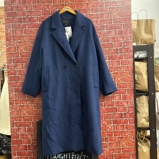 NWT Banana Republic Midi Trench Coat BLue Size L