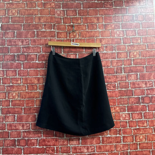 Club Monaco Side Slit Midi Skirt Black Size 8