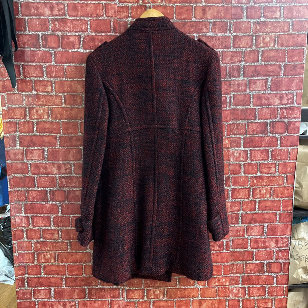 EMc2 Emett McCarthy Wool Coat Red Size 6