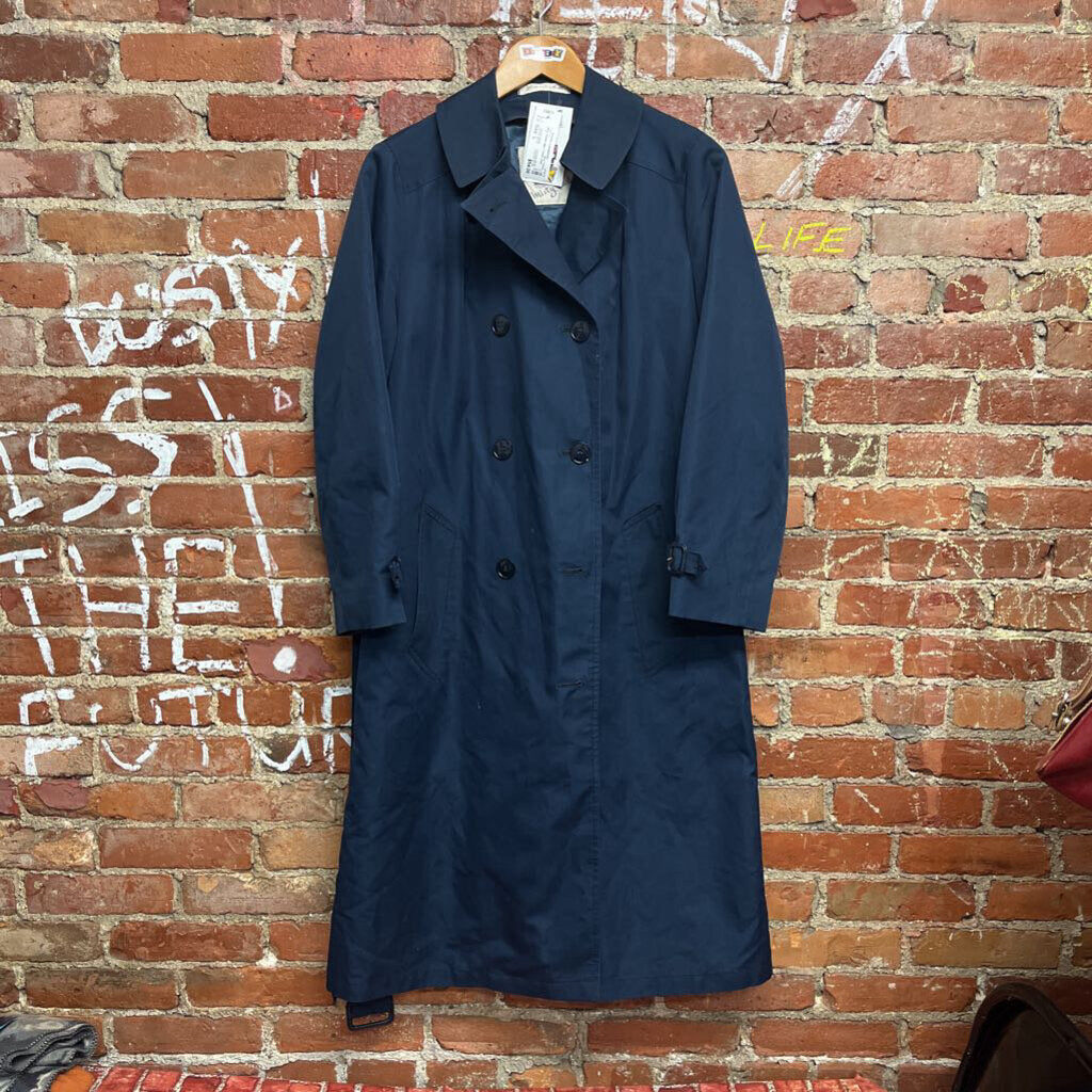 Misty Harbor Blue Trench Coat Size 12 (L)