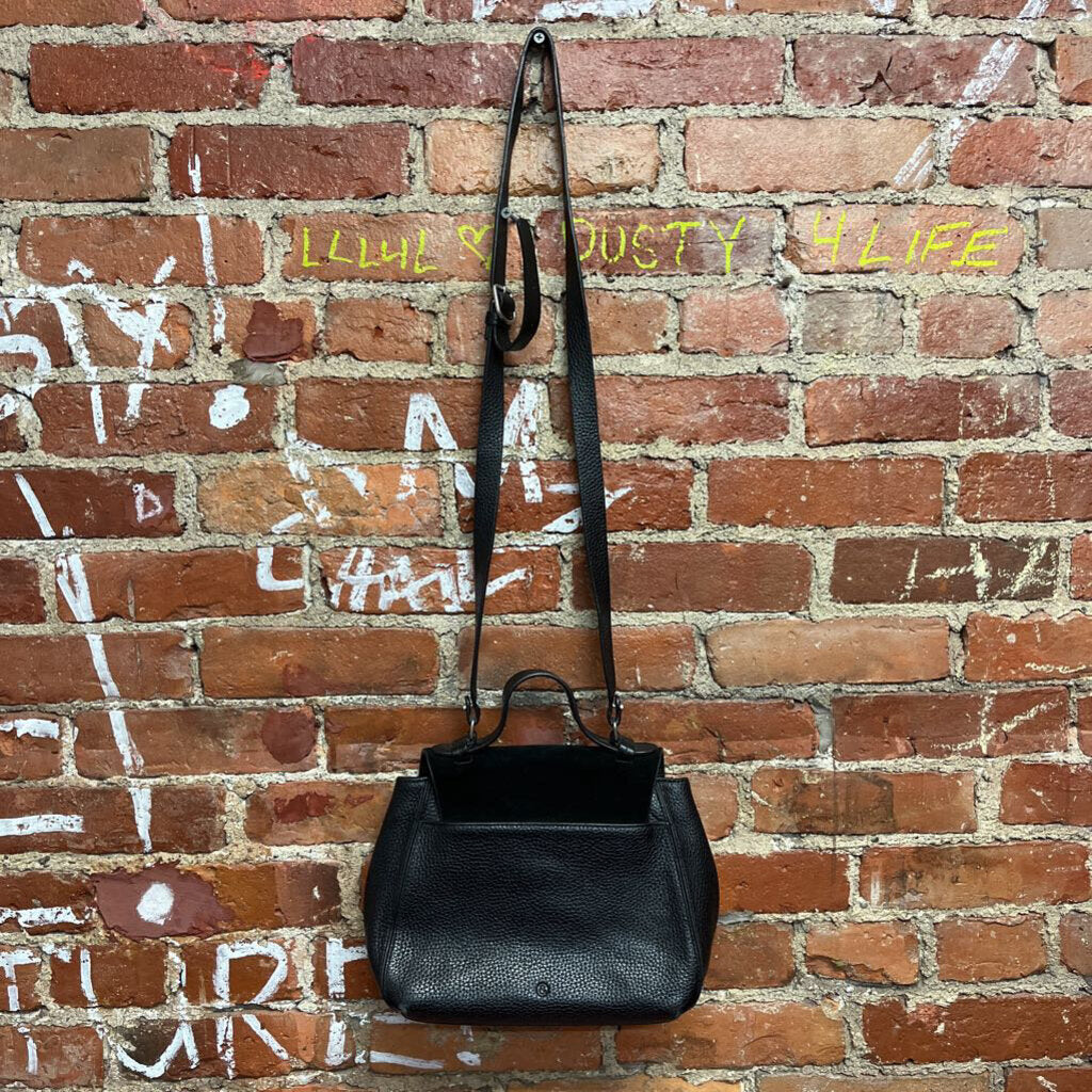 Treasure Bond Leather and Suede Bag Black OS