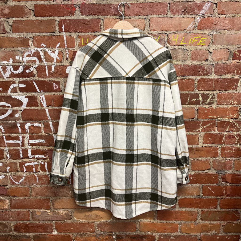 NWT Love Tree Oversized Flannel Size S