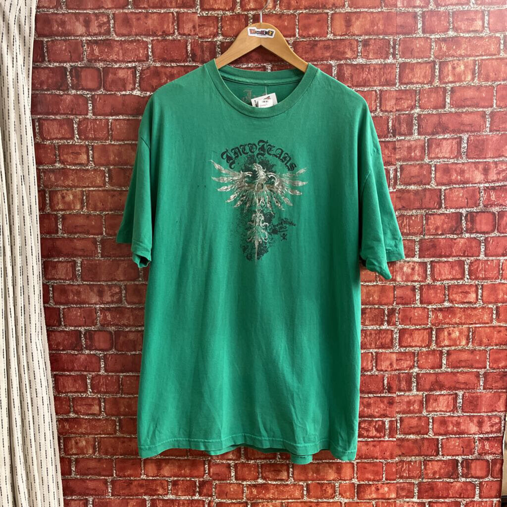 Vintage Y2K JNCO Dragon Tee Green Size XL