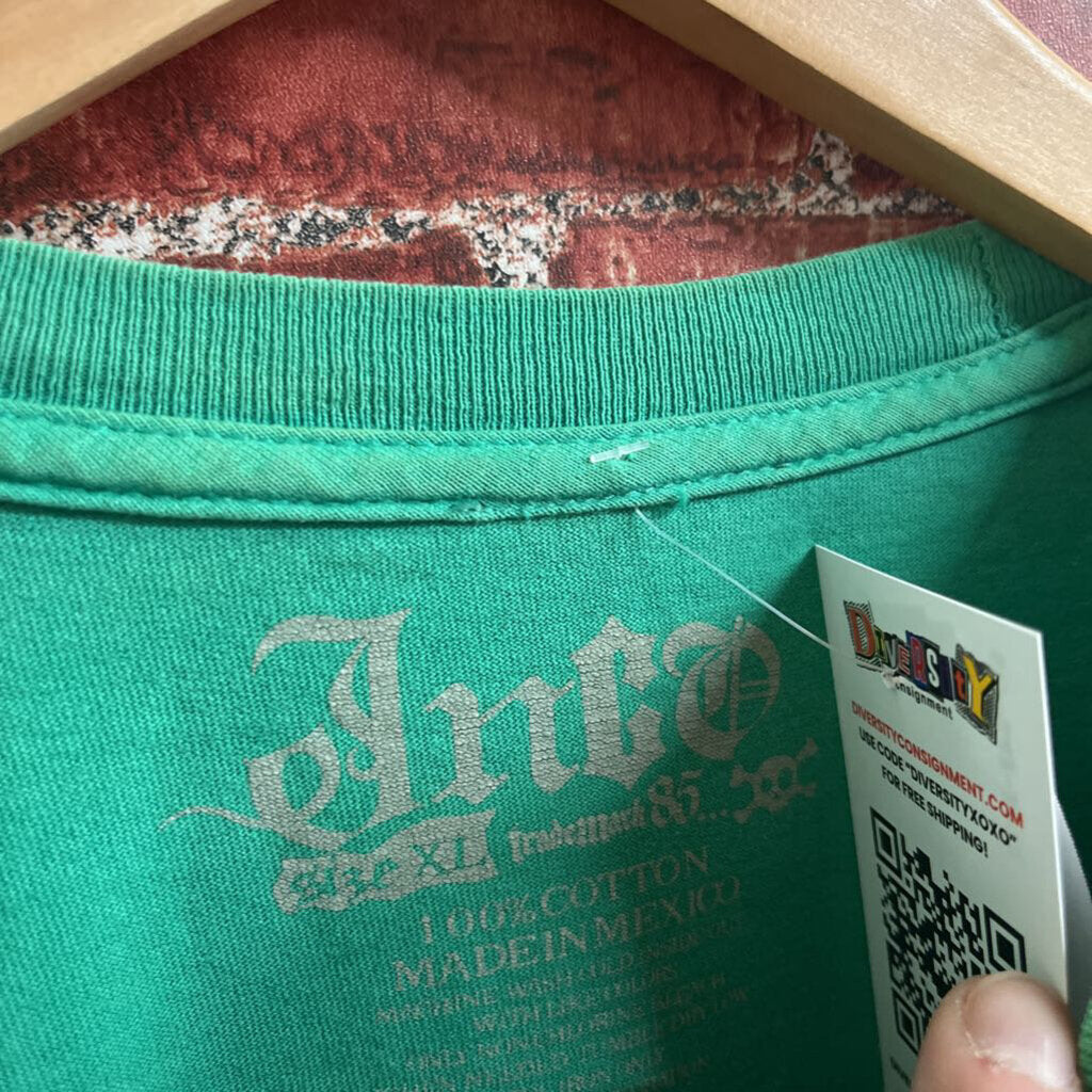 Vintage Y2K JNCO Dragon Tee Green Size XL