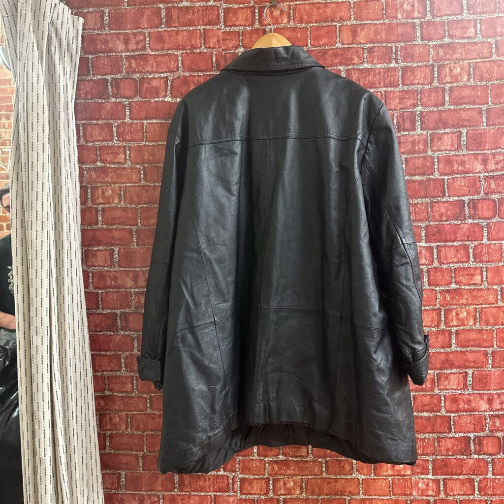 Venezia Leather jacket Black Size 32W