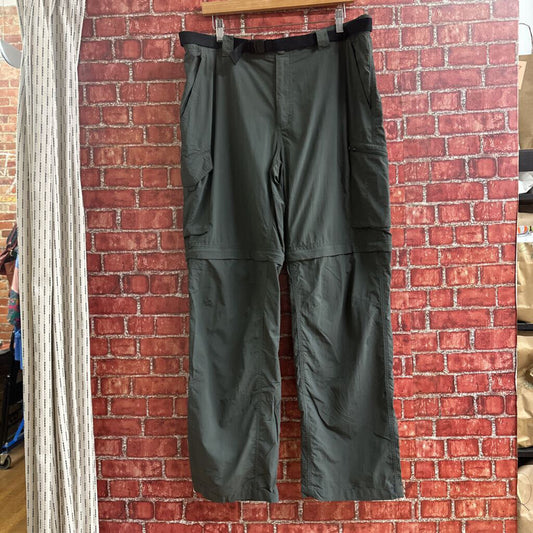 Columbia Zip Off cargo Pants Green Size 38x32