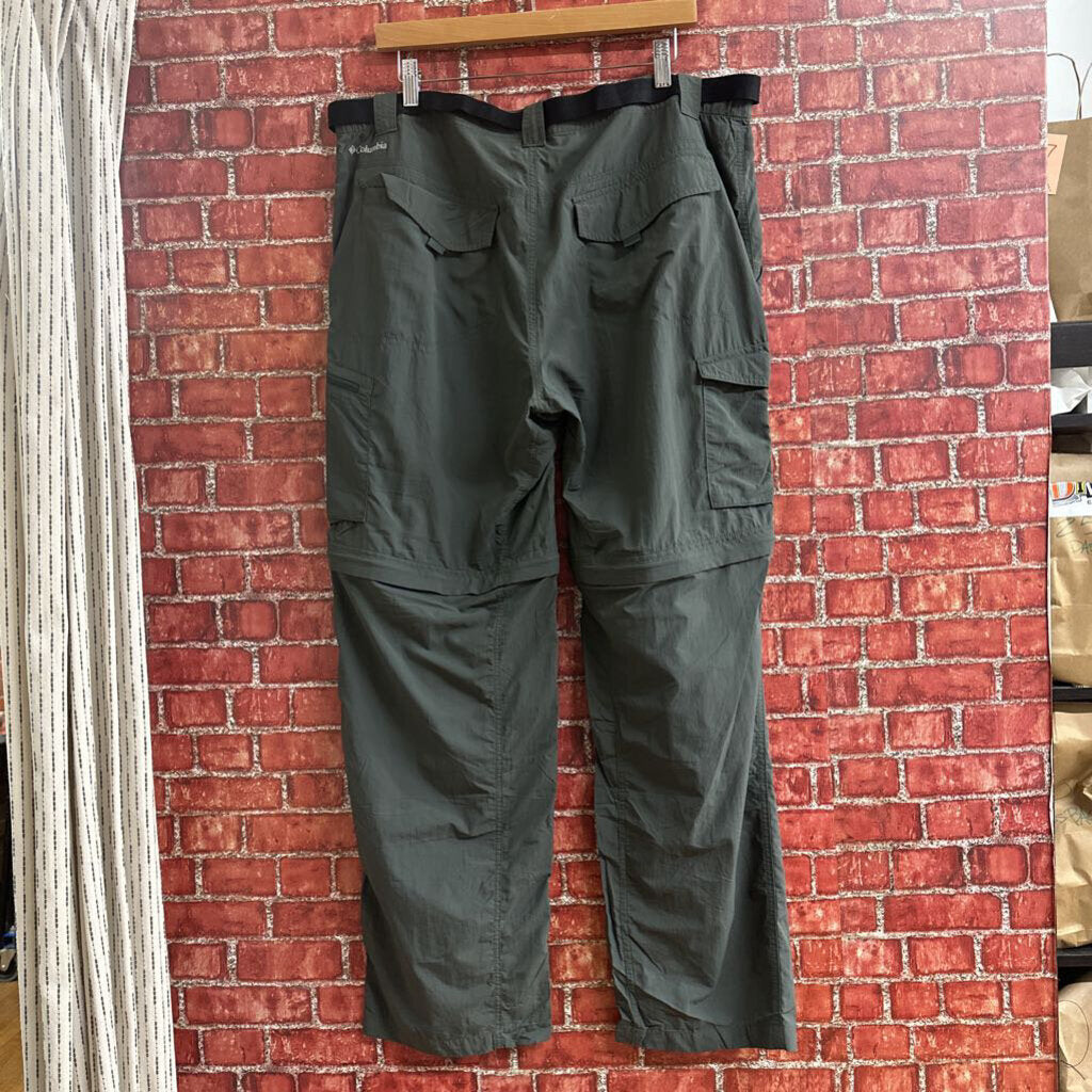 Columbia Zip Off cargo Pants Green Size 38x32