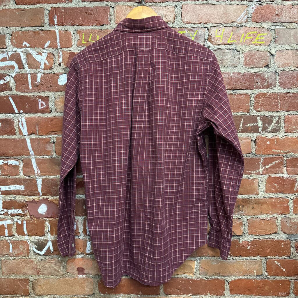 Ralph Lauren Burgundy Button Down Size Medium