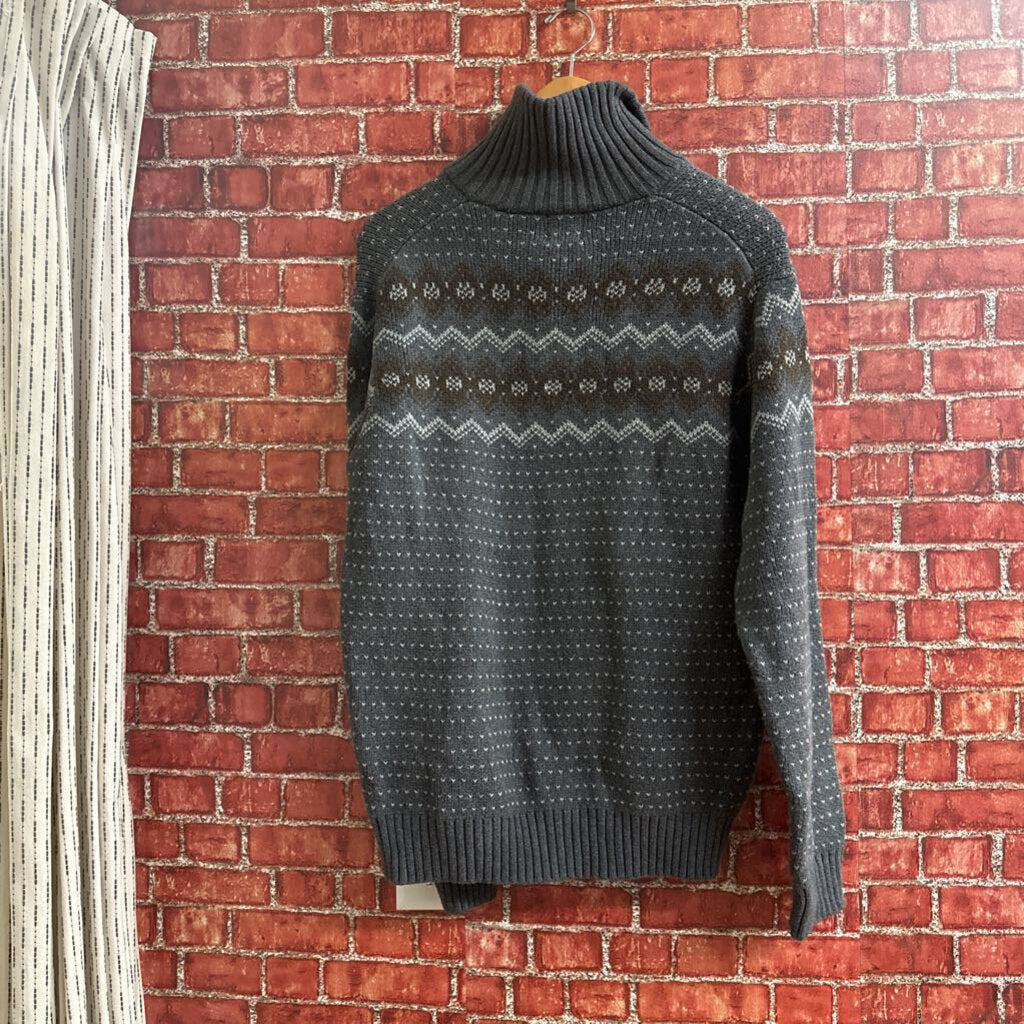 Timberland Knit Quarter Button Sweater Grey Size L