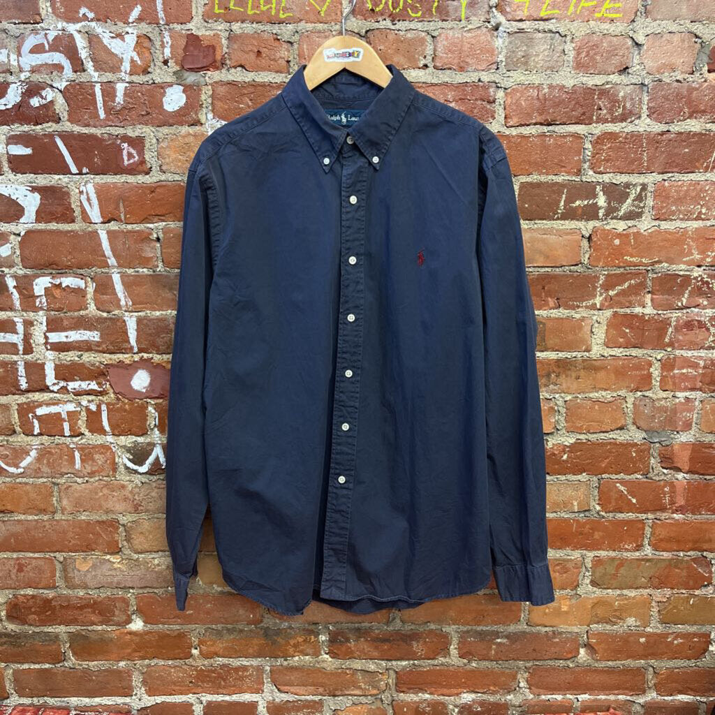 Ralph Lauren Classic Fit Button Down Blue Size XL