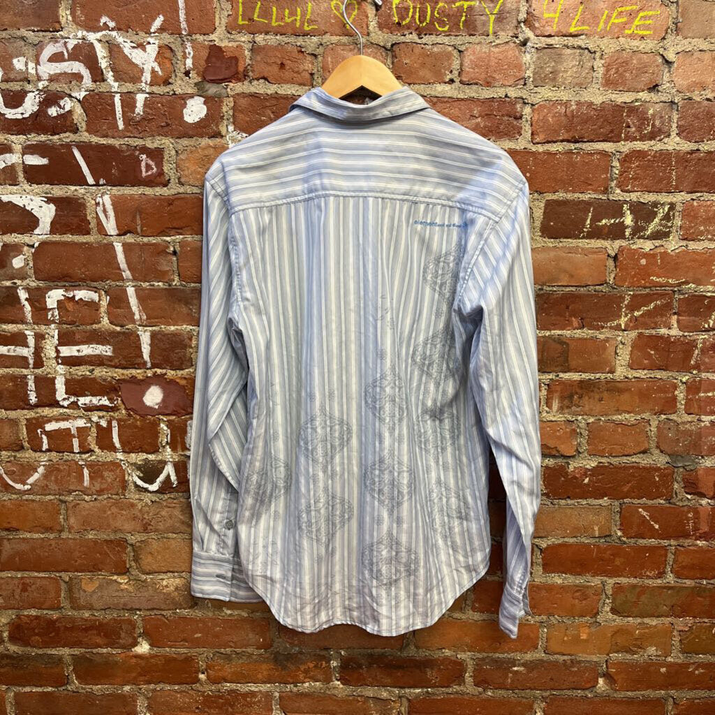 Element Blue Striped Button Down Size Medium