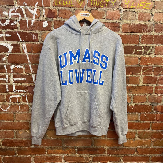 Champion Umass Lowell Hoodie Grey Size M