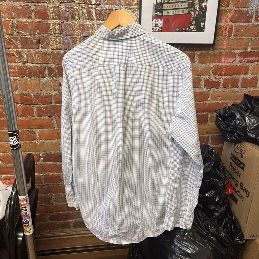 Ralph Lauren Green Check Button Down Size M