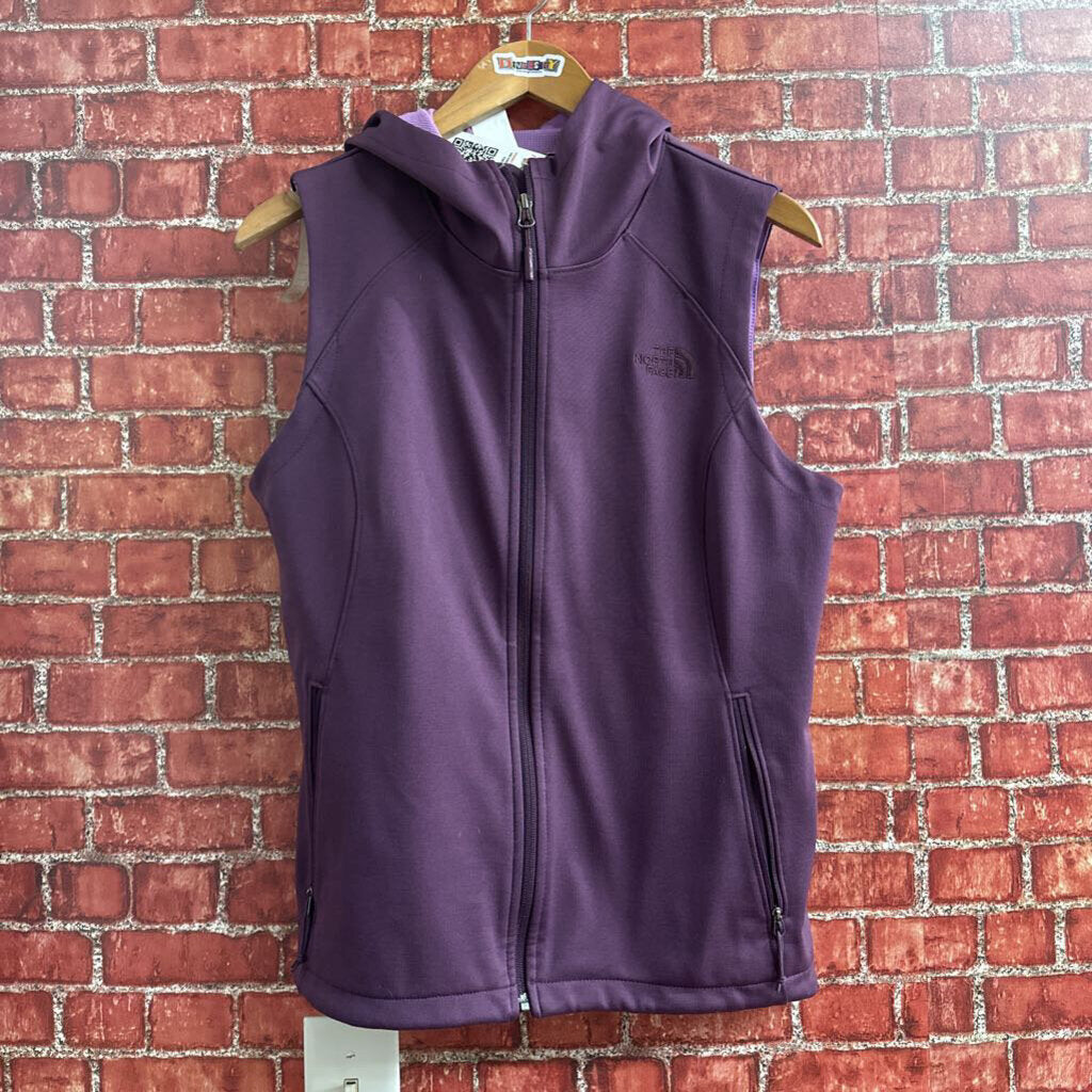 North Face Zip Vest Purple Size L