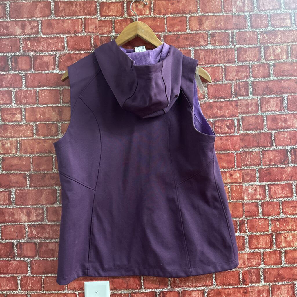 North Face Zip Vest Purple Size L