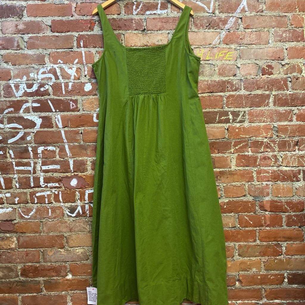 Asos Maxi Corset Dress Green 14