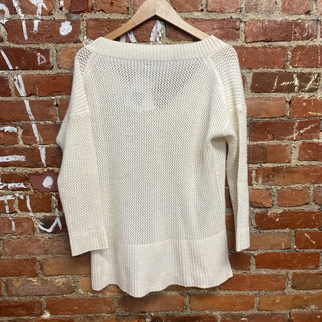 J Crew cashmere Knit Sweater White Size S