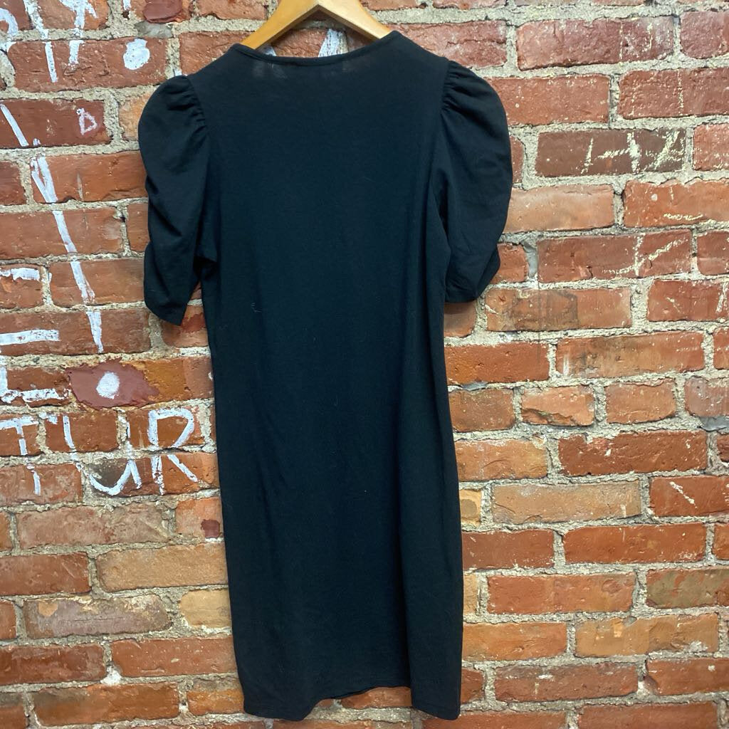 Frame Tee Shirt Dress Black Size XS