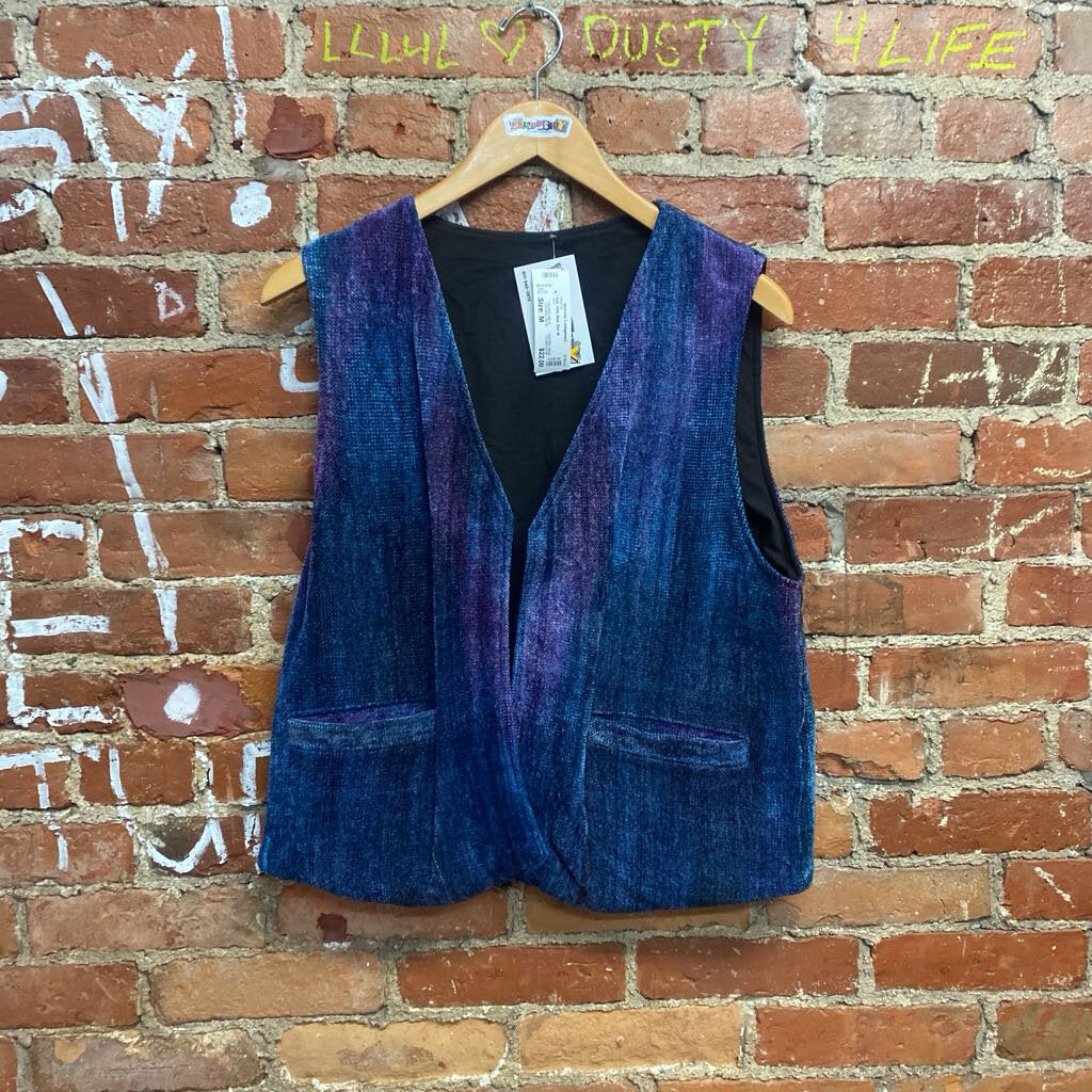 Knit Vest Blue Size M