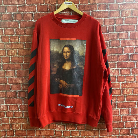 Off White Mona Lisa Crewneck Red Size L