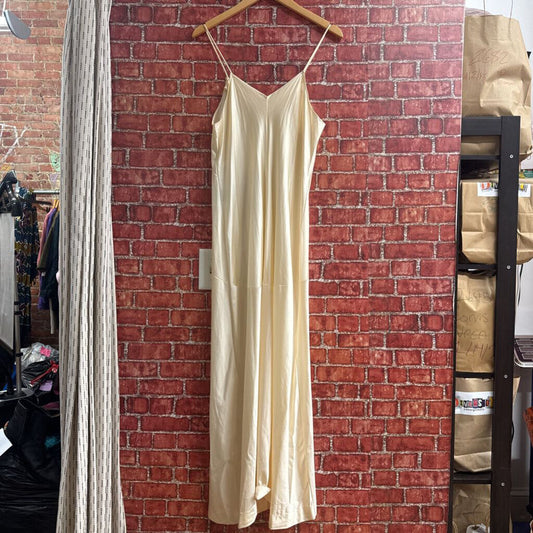 Vintage Henson Slip Maxi dress cream Size 34