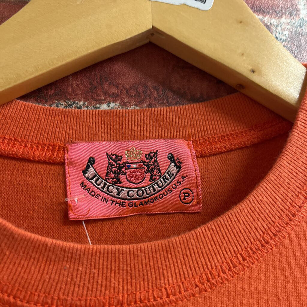 Juicy Couture Private School Long Sleeve tee Orange Size P